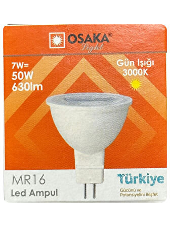 (1 Adet) Osaka 7W (50W) Sarı Işık (3000K) G4 Duylu (İğne Bacak) Led Çanak Ampul