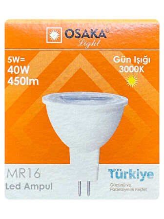 (2 Adet) Osaka 5W (40W) Sarı Işık (3000K) G4 Duylu (İğne Bacak) Led Çanak Ampul