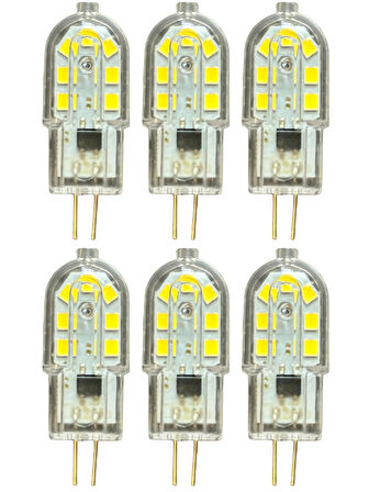 (6 Adet) Osaka 3W Beyaz Işık (6500K) G4 Duylu (İğne Bacak) Led Kapsül Ampul