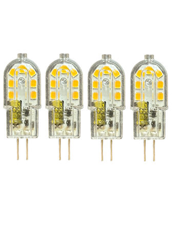 (4 Adet) Osaka 12Volt 3W Sarı Işık (3000K) G4 Duylu Led Kapsül Ampul