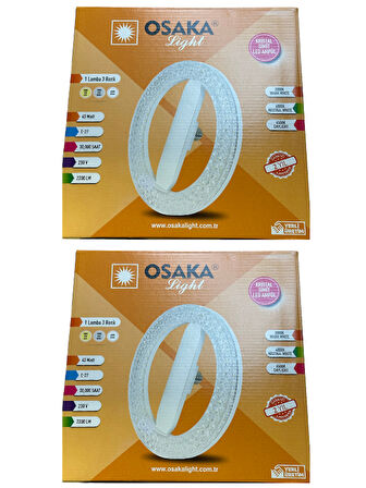 (2 Adet) Osaka 40W Sarı-Günışığı-Beyaz E27 Duylu Simit Ampul