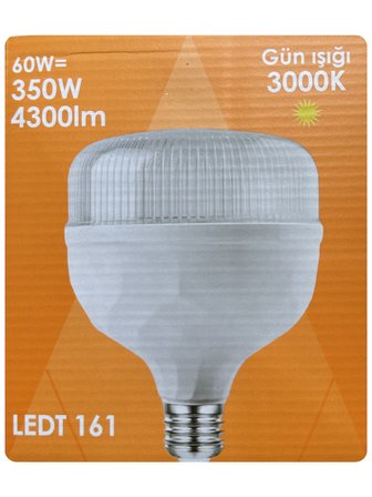 (2 Adet) Osaka 60W (350W) Sarı Işık E27 Duylu (Kalın Duy) Led Torch Ampul