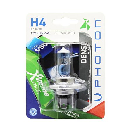 Photon H4 Xtreme Vision Blister +%150 Fazla Işık 2 Adet