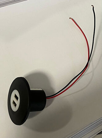 Usb Şarj Ünitesi Mavi Ledli Üniversal 12v24v 2amp 