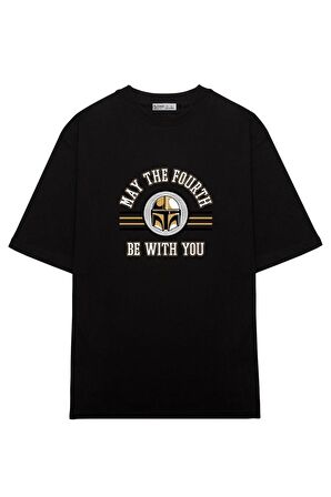 Unisex Oversize T-shirt The Mandalorian May The Fourth Collegiate