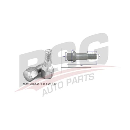 BSG BIJON SAPLAMASI KISA GEOMET KAPLI ( M12X1.25 ) - TOFAS M131 DKS 78-