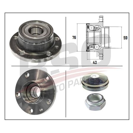 BSG PORYA ARKA RULMANLI ABS`LI 5 BIJON - DOBLO III/COMBO D 09-