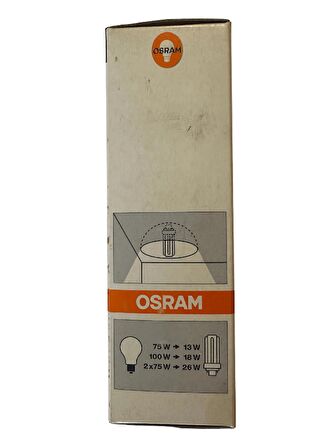 Osram Dulux T Plus 26W 830 3000K Sarı Işık 2Pinli G24d-3 Duylu