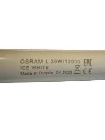 Osram 36W 12000K (Buz Beyazı) G13 Duylu T8 Floresan