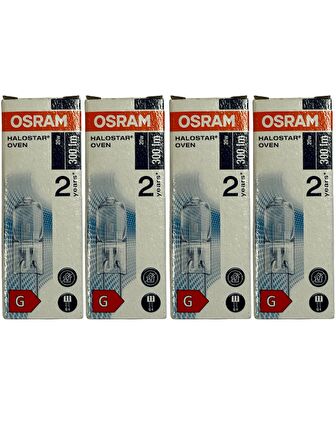 Osram 64428 20W 12V 2800K (Sarı Işık) Owen G4 Duylu Fırın Ampulü (4 Adet)