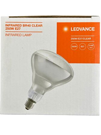 Osram Ledvance 250W Şeffaf Infrared Isıtıcılı E27 Duylu Halojen Ampul