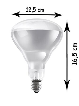 Osram Ledvance 250W Şeffaf Infrared Isıtıcılı E27 Duylu Halojen Ampul