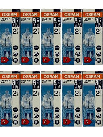 Osram Halopin Pro 35W (40W) 2800K (Sarı Işık) G9 Duylu Halojen Ampul (10 Adet)