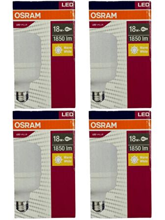 Osram 18W (96W) 3000K (Sarı Işık) E27 Duylu Led Torch Ampul (4 Adet)