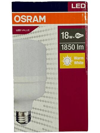 Osram 18W (96W) 3000K (Sarı Işık) E27 Duylu Led Torch Ampul (4 Adet)