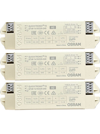 Osram 1x18 Balast Elektronik Balast (3 Adet)