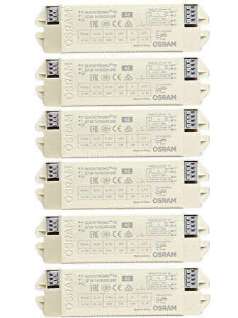 Osram 1x18 Balast Elektronik Balast (6 Adet)