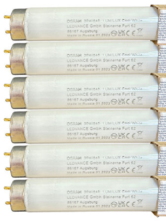 (6 Adet) Osram 30W 840 Günışığı (4000K) G13 Duylu T8 Floresan