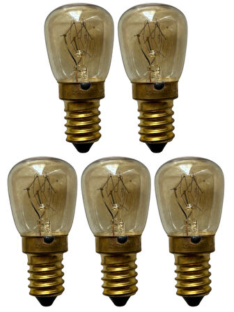 (5 Adet) Ledvance 25W Sarı Işık E14 Duylu (İnce Duy) Fırın Ampulü