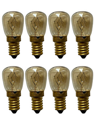 (8 Adet) Ledvance 25W Sarı Işık E14 Duylu (İnce Duy) Fırın Ampulü