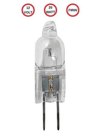 (4 Adet) Ledvance 12Volt 20W Sarı Işık G4 Duylu Fırın Ampulü
