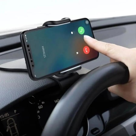 Araç İçi Konsola Takılan Döner Başlıklı Telefon Kıskacı Telefon Tutucu (5324)
