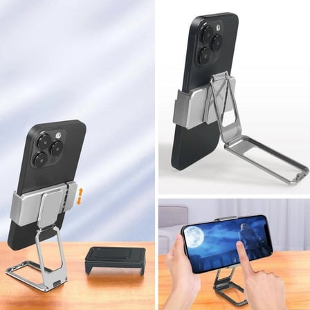 360 derece Dönen Tüm Telefon Tipleri İle Uyumlu Metal Telefon Standı Braket (5324)