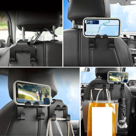 Oto Koltuk Arkası Düzenleyici Organizer Askılıklı Telefon,Tablet Tutucu (5324)