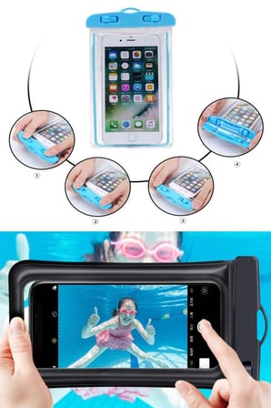 OTOHOUSSE Telefon Kılıfı Su Geçirmez Bisiklet Askılı Universal Dokunmatik 5.5 İnç
