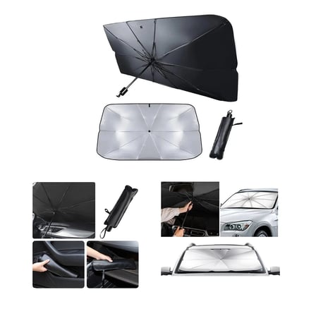 Otohouse Oto Araç Cam Güneşlik Şemsiyesi 10 Telli 78x39x130cm