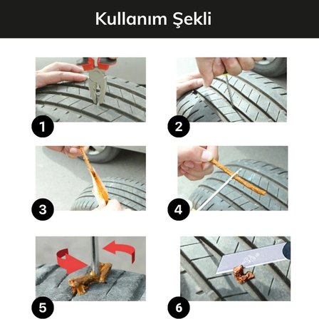 6 Parça Araba Motosiklet Otomobil Bisiklet Lastik Tamir Kiti Araç Bakım Seti (5545)