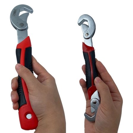 Çok Fonksiyonlu Ergonomik Ayarlanabilir Büyük Küçük Akıllı Pense Anahtar 2li Set (5545)