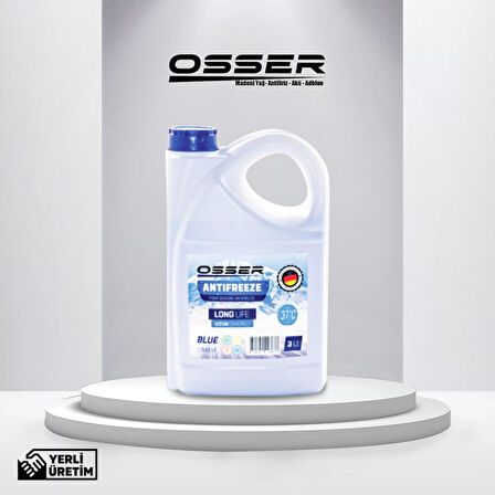 OSSER Antifriz 3 LT Mavi -37 Derece
