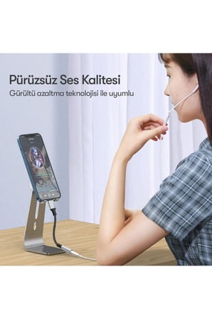Tak Çalıştır Iphone 7/8/se/x/11/12/13/14 Serileri Uyumlu Aux 3.5mm Kulaklık Jak Dönüştürücü