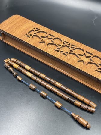 El Yapımı Aslan Ağacı Tespih – 9x6 mm