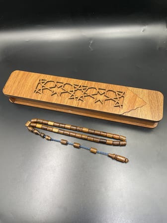 El Yapımı Aslan Ağacı Tespih – 9x6 mm