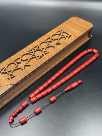 El Yapımı Gürgen Tespih – 9x6 mm