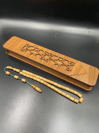 El Yapımı Şimşir Tespih – 9x6 mm