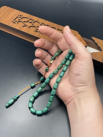 El Yapımı Şimşir Tespih – 11x7 mm
