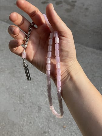 Onurlu Tesbihane Bukalemun Tesbih Güneşte Mor Renk Değiştiren Küt Kesim Erkek Tesbihi