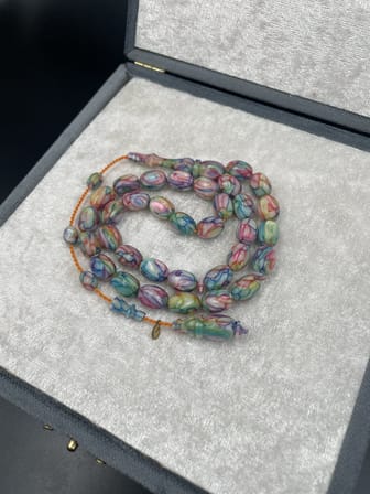 Dalgıç Usta İmzalı Fransız Galalit Tespih – 11x8 mm