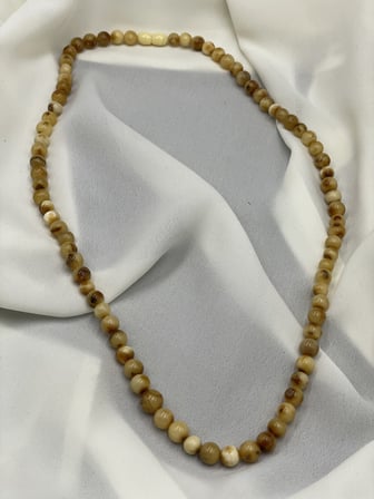 Orijinal Ukrayna Kaya Damla Kehribar Karamel Yetişkin Kolye (60 cm)