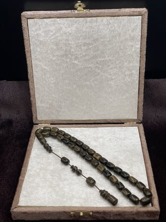 Onurlu Tesbihane Katalin Tesbih Çekoslavak Benzetme Kapsül Kesim 8x11 mm