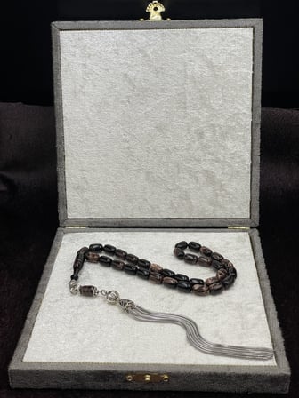 Alpaka Püsküllü Kapsül Kesim Hare Canavarı Çekoslavak Renk Katalin Tesbih (7x11 mm)