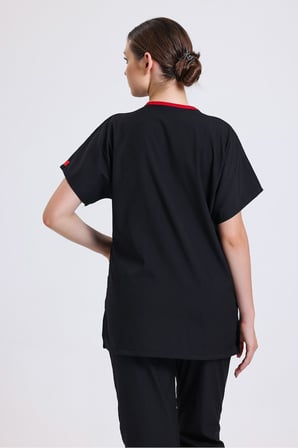 Doktor, hemşire forması, cerrahi nöbet takımı, likralı üniforma (unisex) Sağlıkçı üniforma, Scrubs