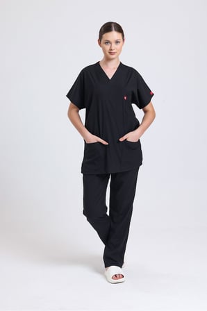 Doktor, hemşire forması, cerrahi nöbet takımı, likralı üniforma (unisex) Sağlıkçı üniforma, Scrubs