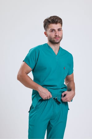 Likralı Üniforma (Unisex), doktor, hemşire, veretiner forma, scrubs 