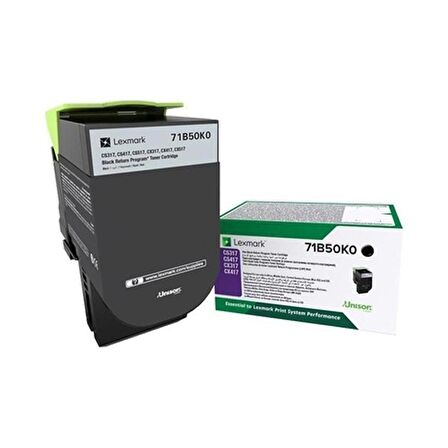 Lexmark CS317-71B50K0 Siyah Toner