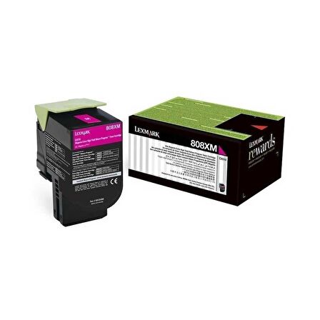 Lexmark CX510-80C8XM0 Kırmızı Toner Extra Yüksek Kapasiteli