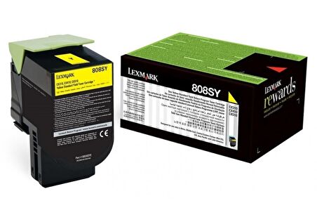 Lexmark CX410-80C8SY0 Sarı Toner Yüksek Kapasiteli